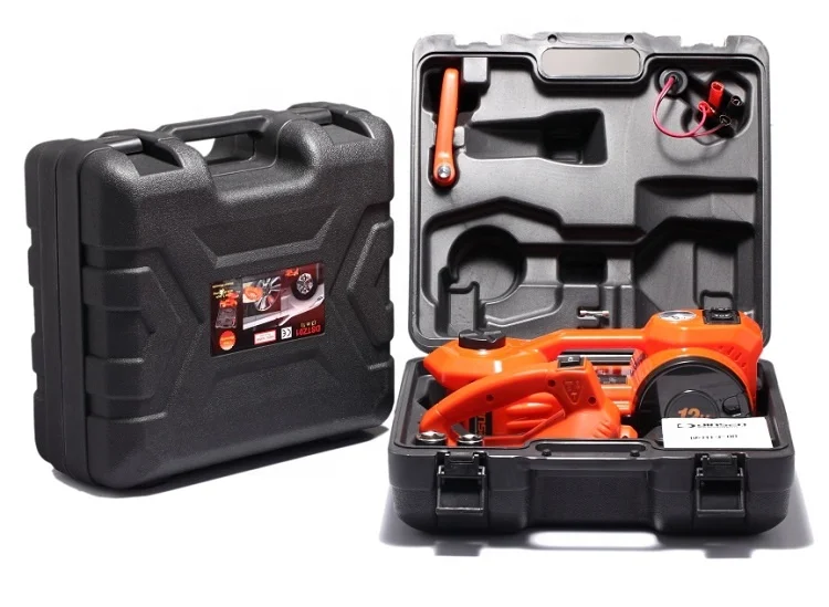 Emergency 12V 5Ton 4-in-1 Electric Car Jacks Combo Multi-purpose Tire Repair Tool Portable Hydraulic Tyre Light Impact Wrench