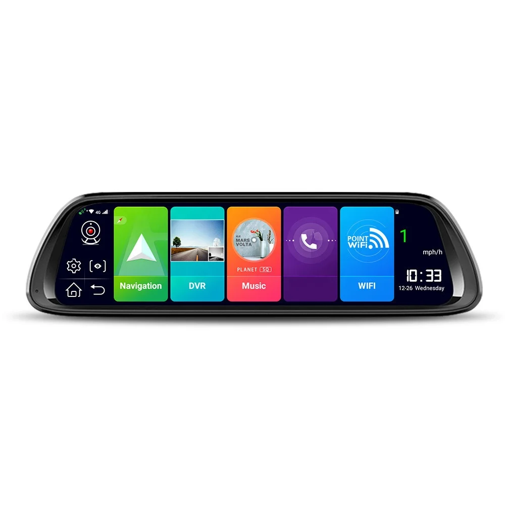 10 дюймовое зеркало android 4g навигации автомобиля камера с gps