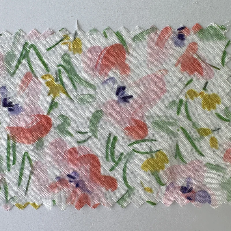 RIGU Textiles Custom Recycled Swimming Suit Print On Fabric With Red Flower Design