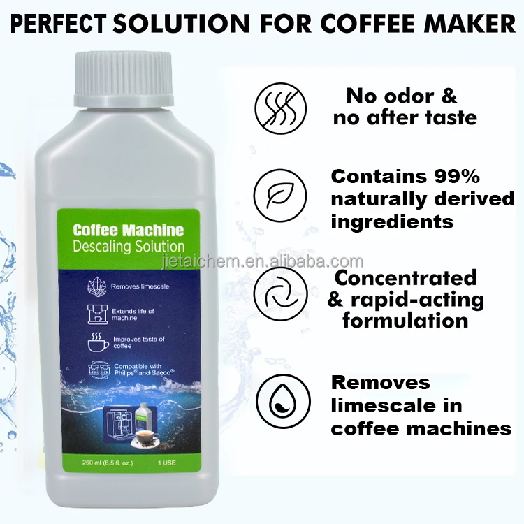 Phosphate free coffee machine descaling, use for Saec* espresso machine descaler 250 ml