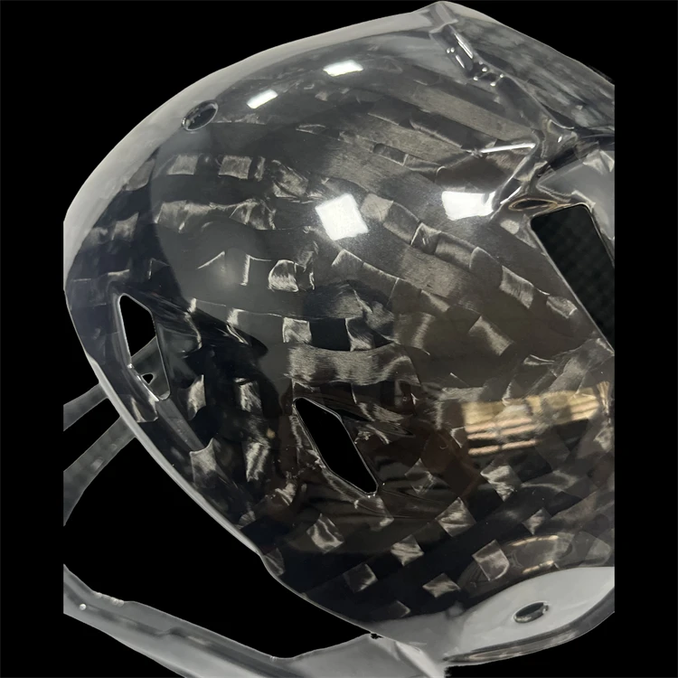 Adjustable Size Lightweight Carbon Fiber Modular Hard Hat Construction Site Safety Industrial Helmet with Print Pattern