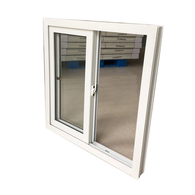 Производство раздвижных окон Upvc двойное стеклянное пластиковое окно с дизайном гриля