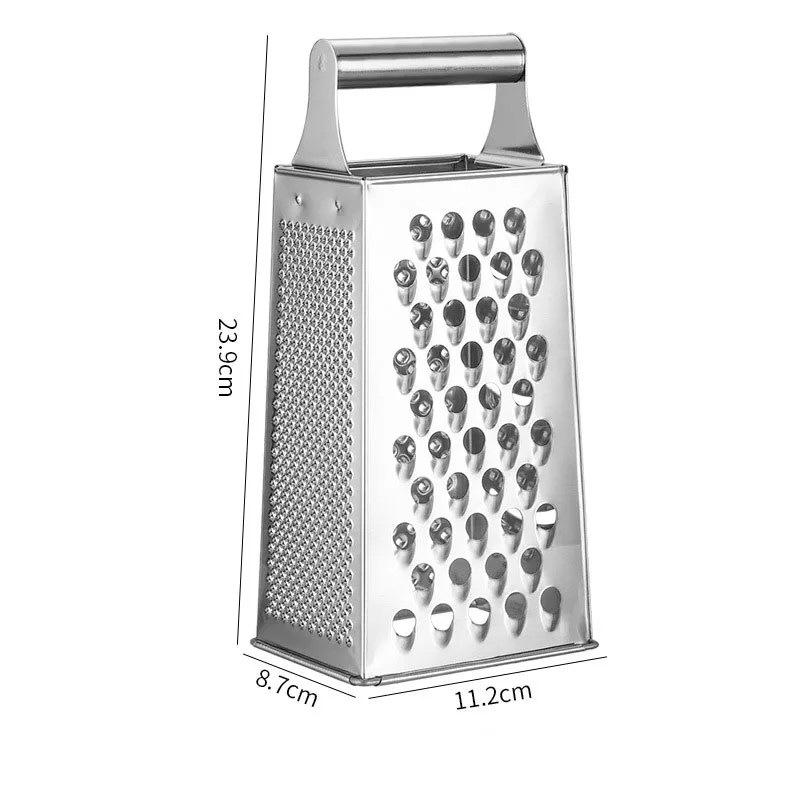 Stainless steel four-sided grater for home kitchen multifunctional tower vegetable fruit slicer ginger garlic Grinders for salad