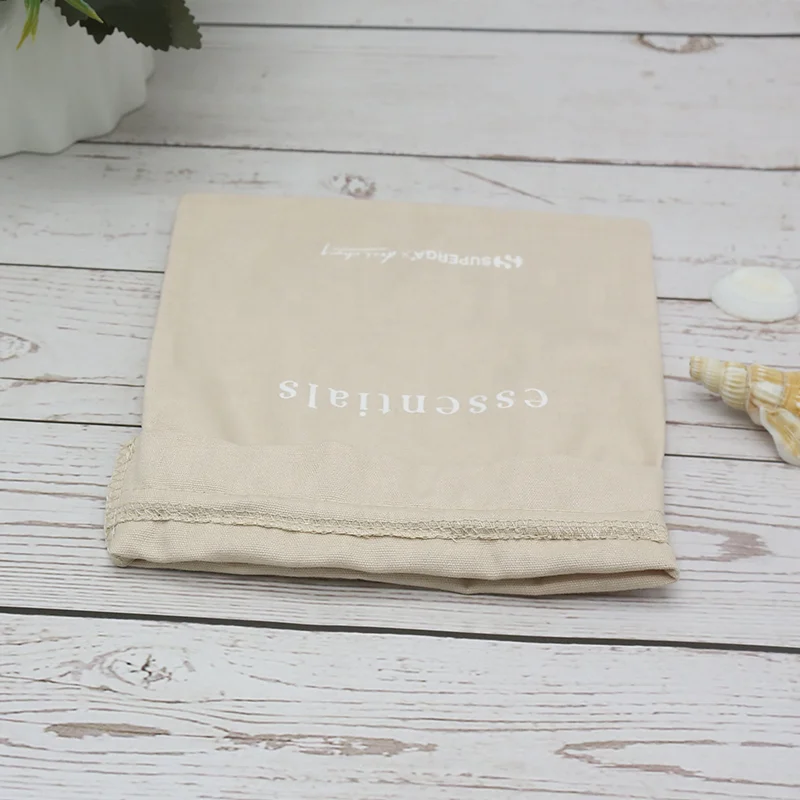 Canvas Bag Custom Logo Eco Friendly Plain Promote Drawstring For Packaging