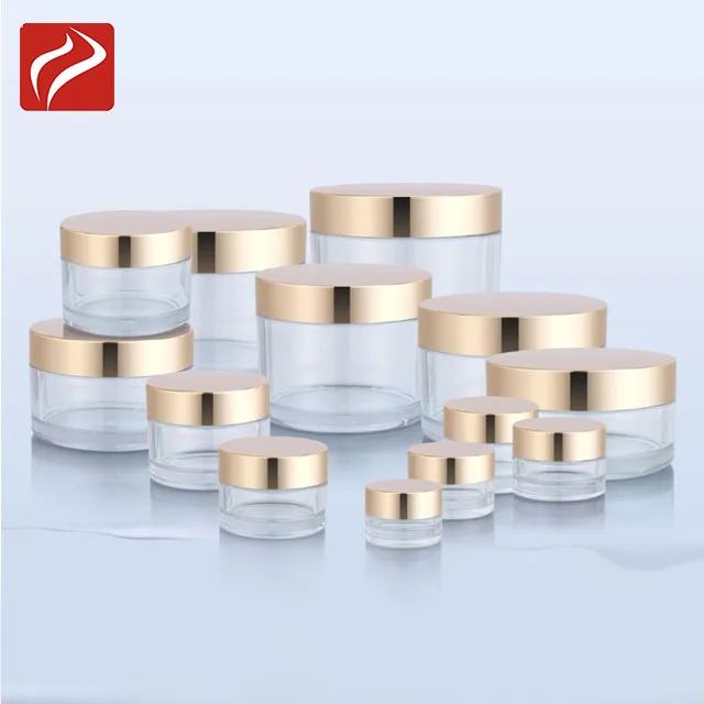 Custom size clear PETG cosmetic cream jar for skin care