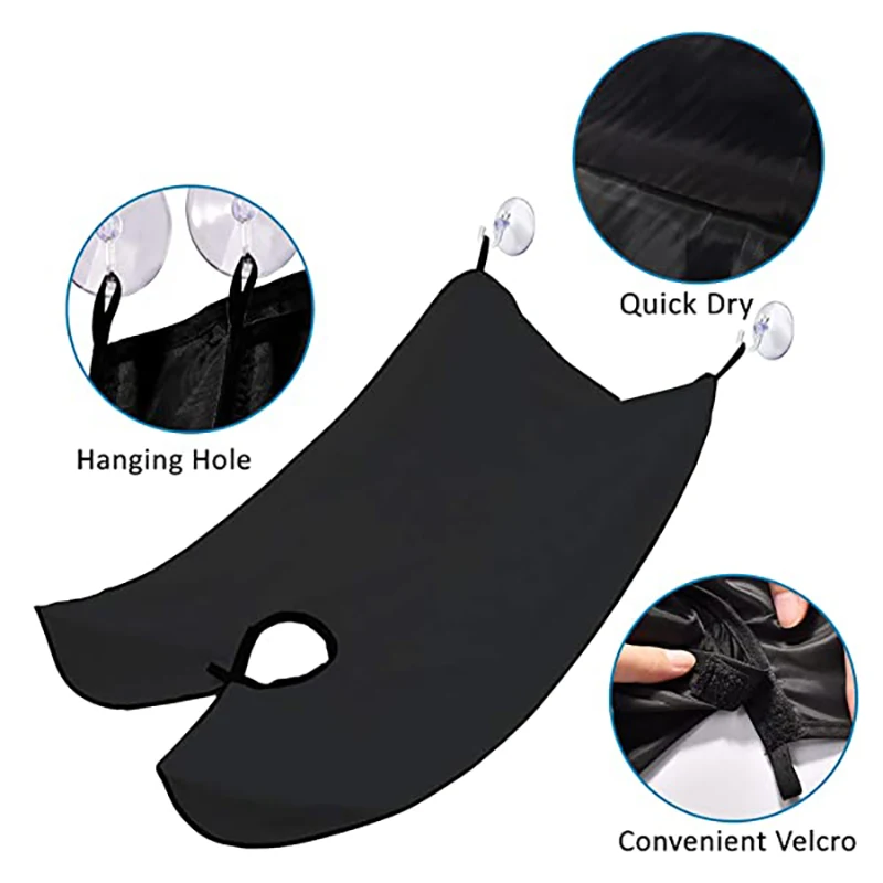 Wholesale Polyester Bib Catcher shaving Apron For Man, Good Quality Beard Cape