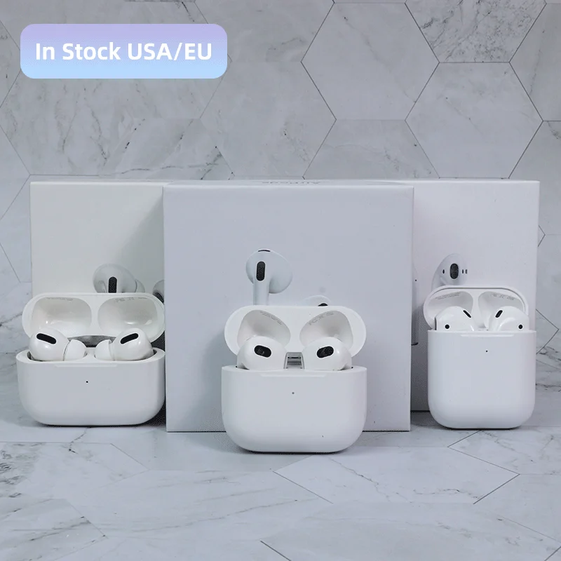 Hot US Warehouse Real Tws Wireless Earbuds Origin 1:1 Airoha 1562A ANC Air Gen 2nd 3 3rd 4 Pods Pro 2 Appl Airpodes