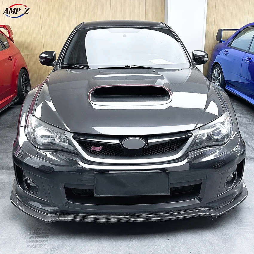 AMP-Z Hot Sale Factory Price High Quality Plastic Material  Front Bumper Lip Splitter For Stabilus STI Subaru WRX STI 2011-2014