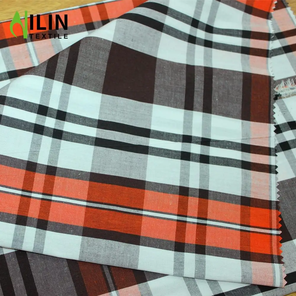 New arrival 100% cotton yarn dyed check fabric woven plaid fabric for shirts