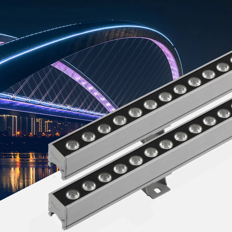 DC24V IP67 led wall wash lighting outdoor with case RGB/RGBW by remote and dmx led strobe wall washer lights