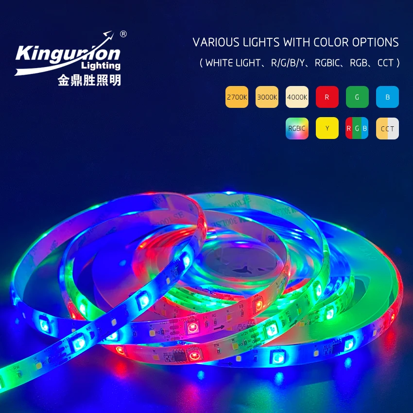 TUYA Wifi App Control RGB Strip Kit Music Sync Voice Control 5050 3M 5M 10M Waterproof TV Backlight RGBIC Smart Strip Lights