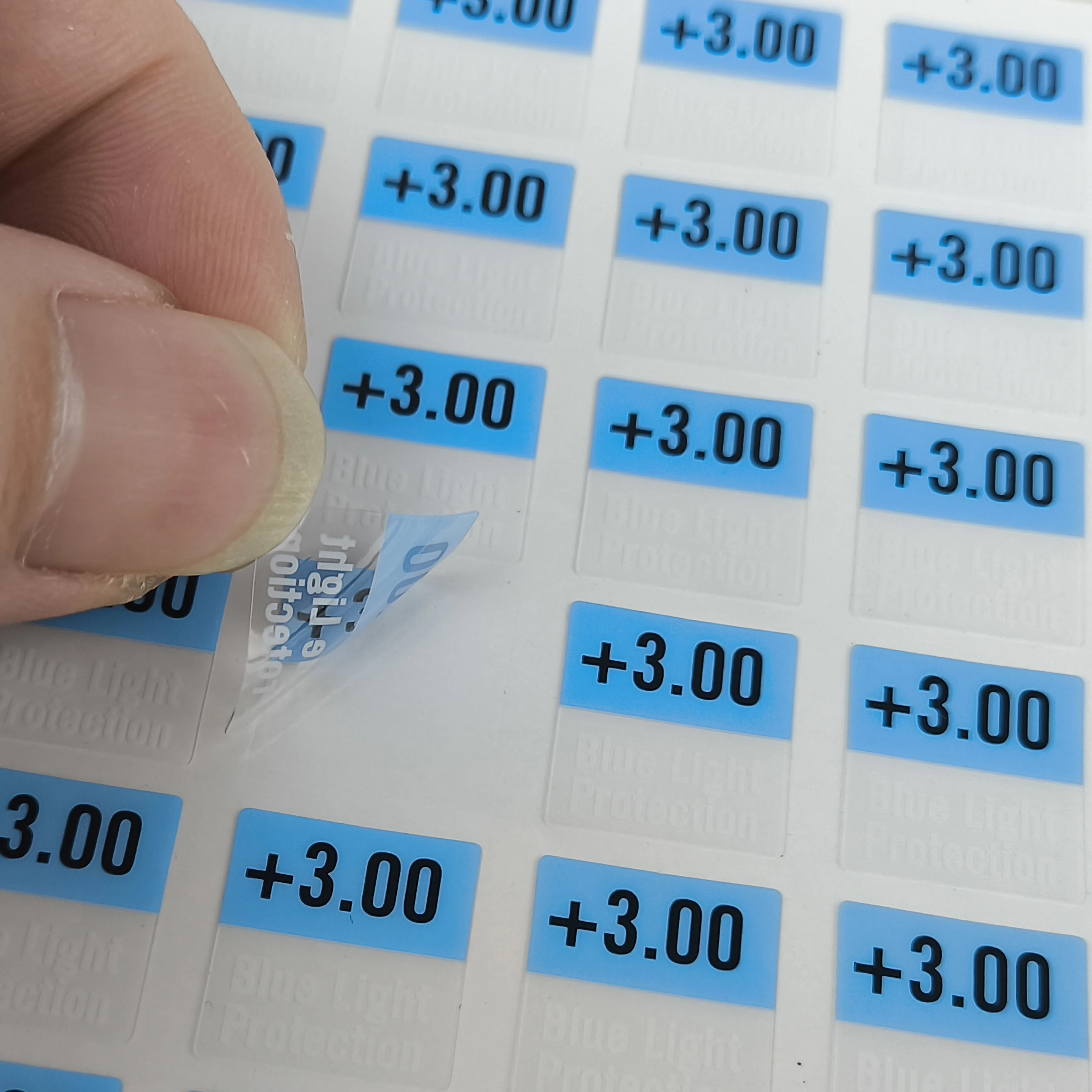 Sunglasses Lens Label  Vinyl Die Cut Stickers