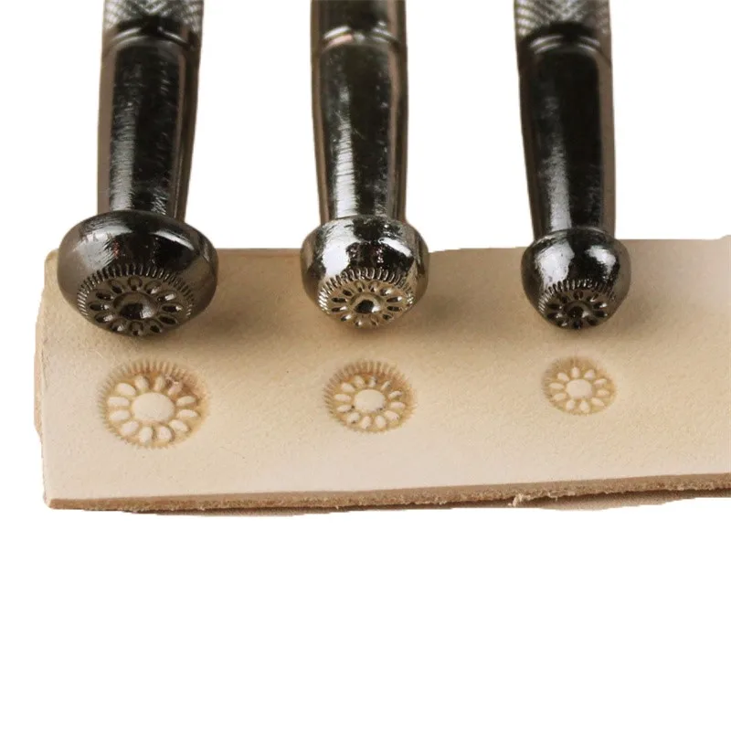 Sale by bulk Alloy Metal Flower Centers Stamps Tool Set LS.J569, LS.J570,LS.J571 Leather Craft Tool