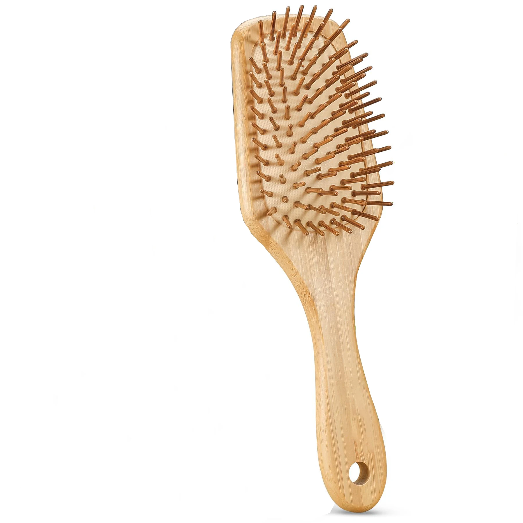 Wooden Body Massage Brush with Square Handle for Home Use Cellulite Shower Scrubber with Scalp Massagers Feature