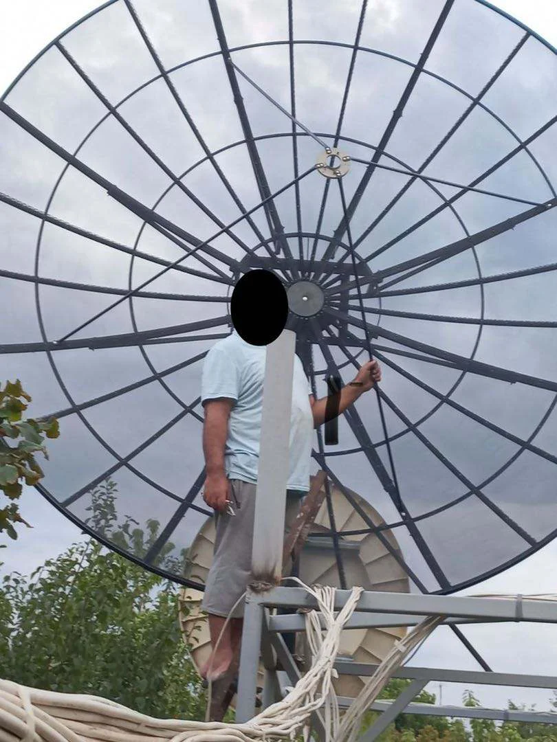 3.7m  370cm  12ft aluminum mesh satellite  dish  antenna from china