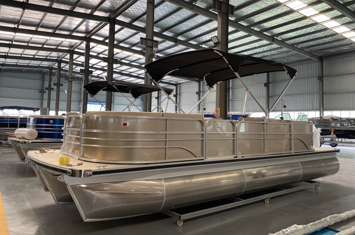 Лодка понтонная Allsea Allux 21ft трехтрубчатая лодка для отдыха на