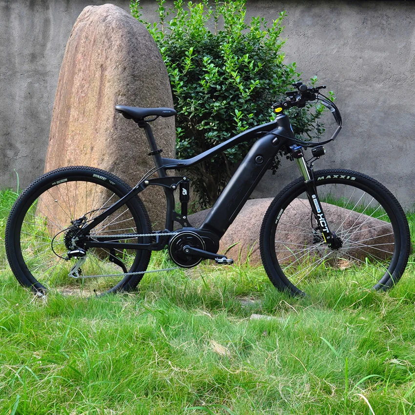 Bafang M400 350W Mid Drive 27.5 inch 48V Full Suspension Electric Mountain Bike