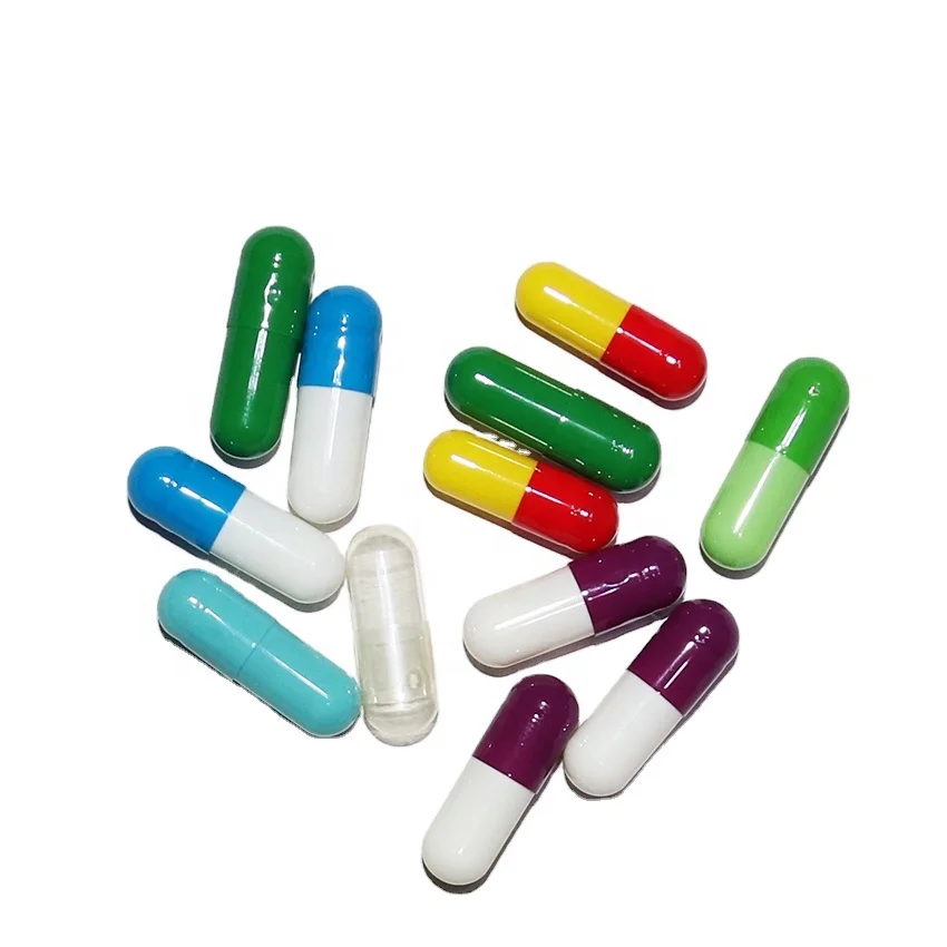 all natural different color empty gelatin capsule