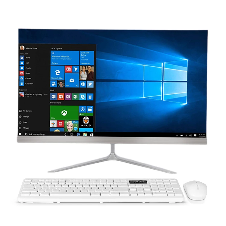 23.6 Inch 8gb16gb 32gb Ram 512 Gb Ssdcore I7 Processor AIO All In One Pc Computer