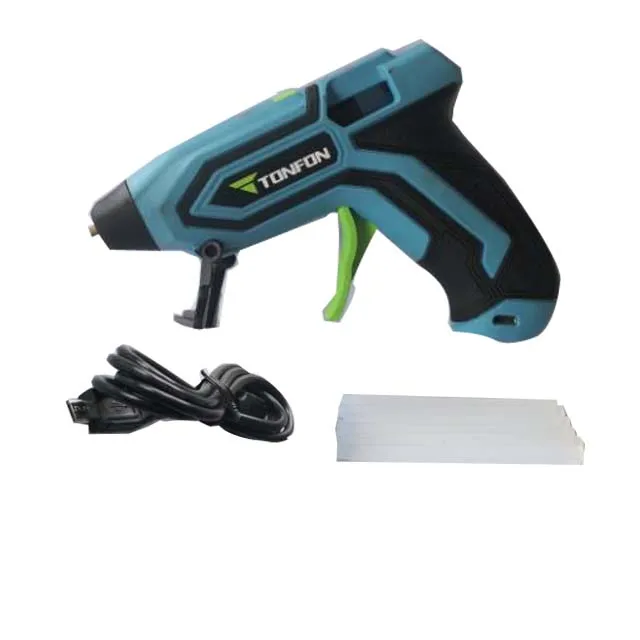 Craft Glue Gun 3.6V Cordless Hot Melt Mini Glue Gun DIY with 10 Sticks for Crafts School Repairs and Day Project Adjustable 0.2A