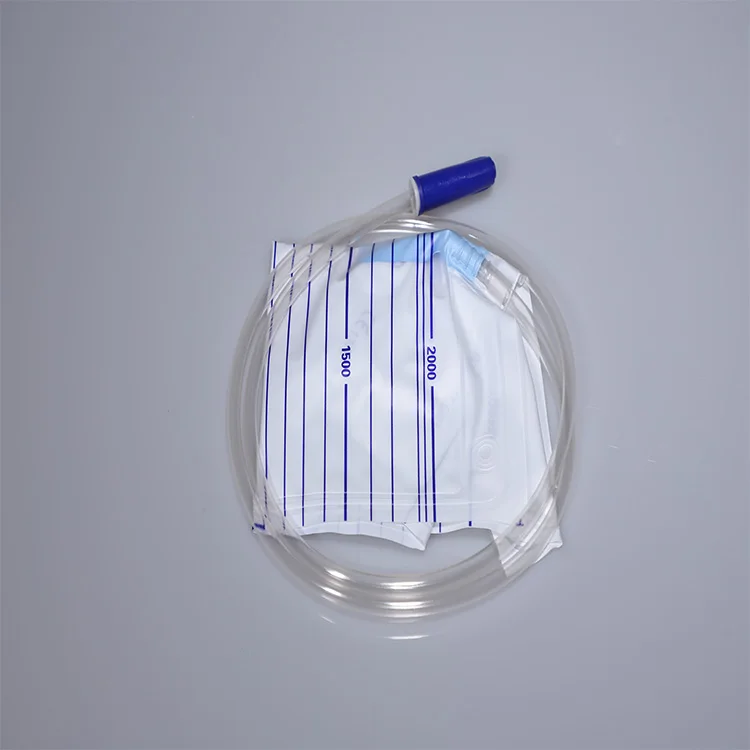 Disposable anti countercurrent drainage bag medical urine bag 2000ml