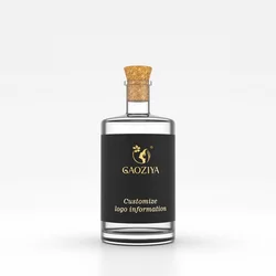 Custom empty 500ml 750ml absolut whisky liquor hot vodka brandy frosted wine glass bottles for vodka