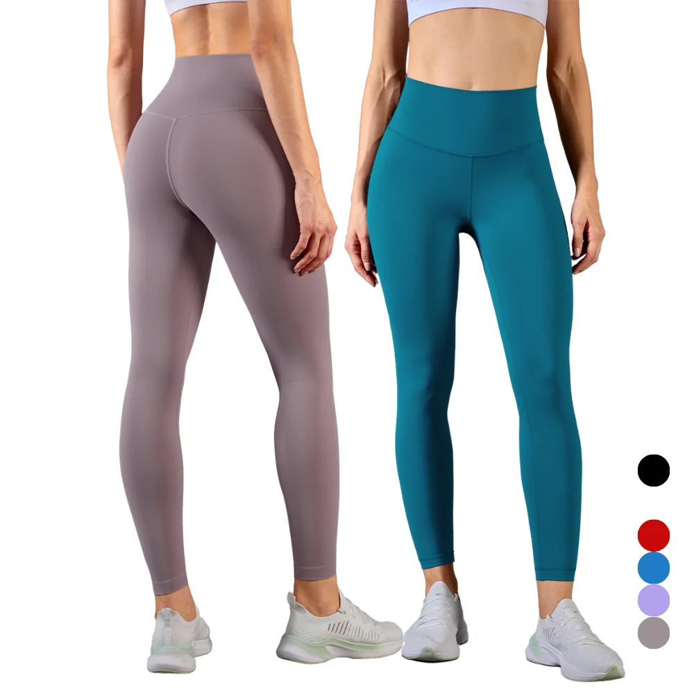 Fall and winter support nude yoga pants high waist hip lifting elastic sports tights women leggings
