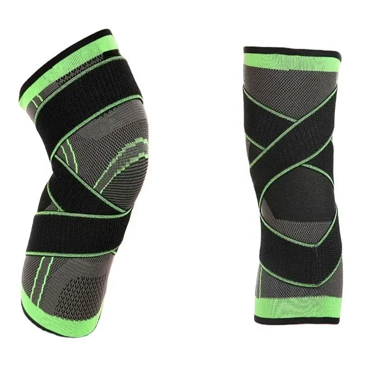 Gym Basketball Volleyball Brace Protector Support Elastic Compression Knee Brace