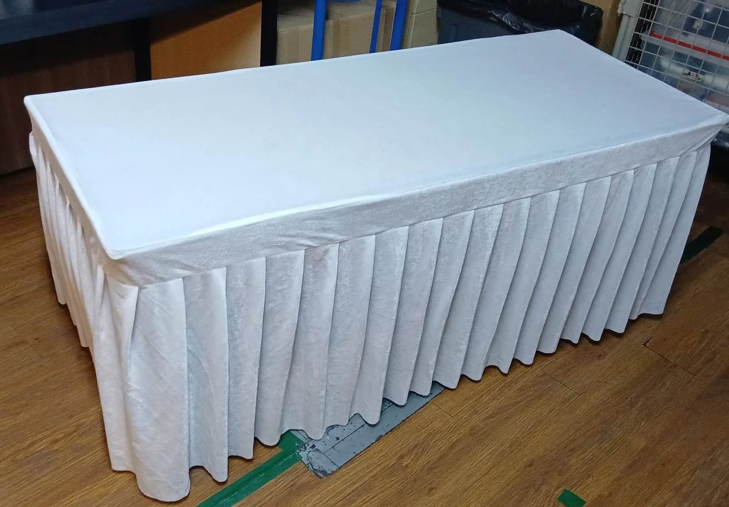 Funeral Table cloth made by velvet fabric and satin fabric religious tablecloth