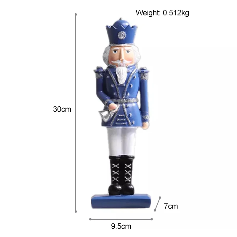 Custom Wholesale Resin Nutcracker Toy Figure Christmas Figurine