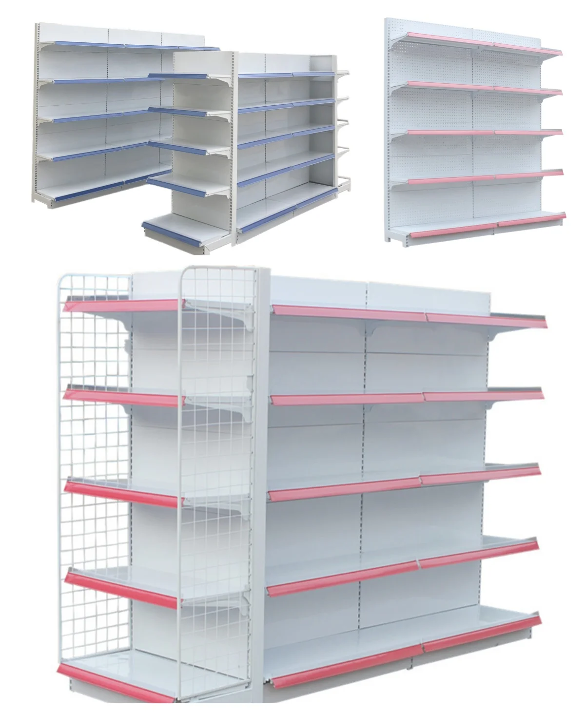 PFT Custom gondola shelving double-sided rack supermarket shelves design pharmacy shelves for retail store