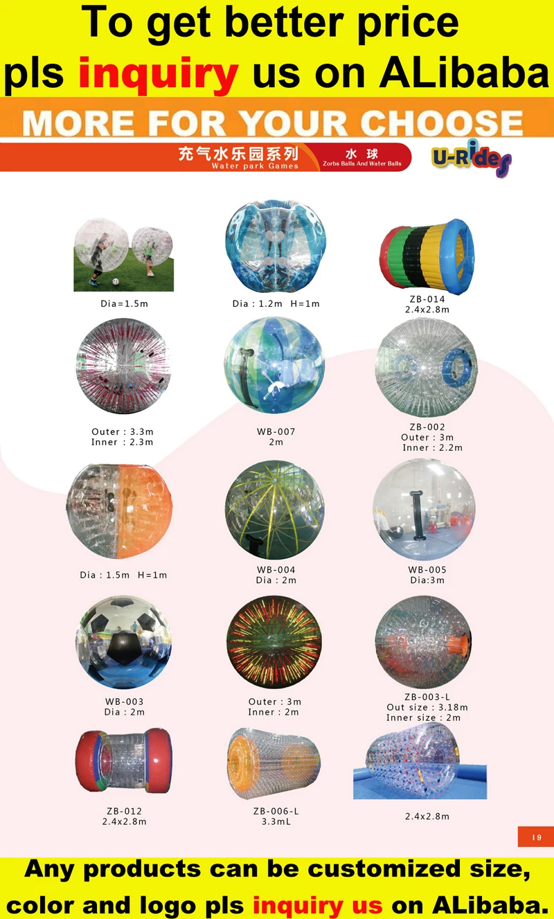 Sumo stress ball Pelotas gigantes de choque bumper balls inflatable body bubble adult bumper ball for Rent