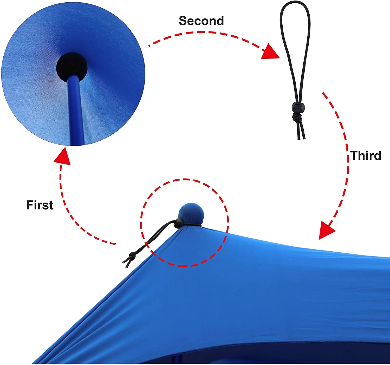 KUDI Family Pop Up Beach Shade Canopy Tent Sun Shelter,Waterproof,UPF50 UV Protection,Large & Portable Shelter Tarp