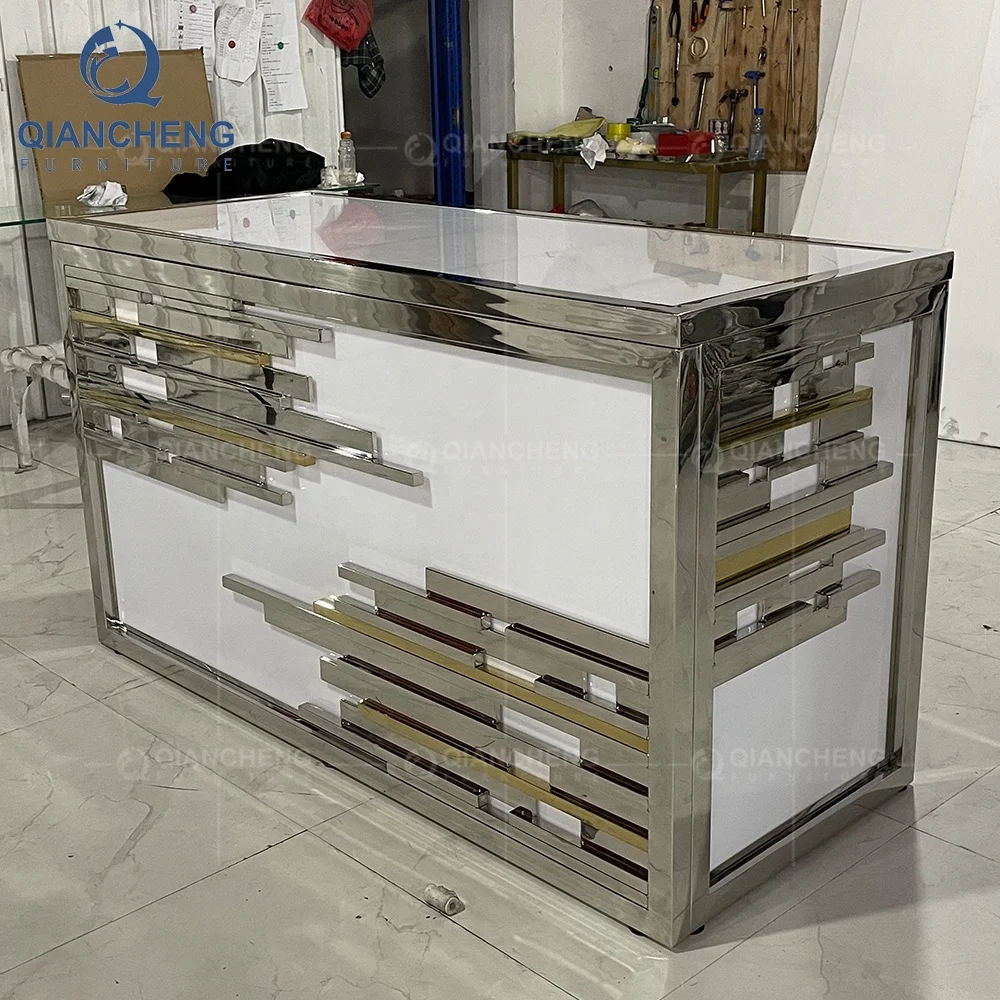 bar furniture commercial furniture outdoor wedding golden bar style table modern stainless steel chrome bar table party