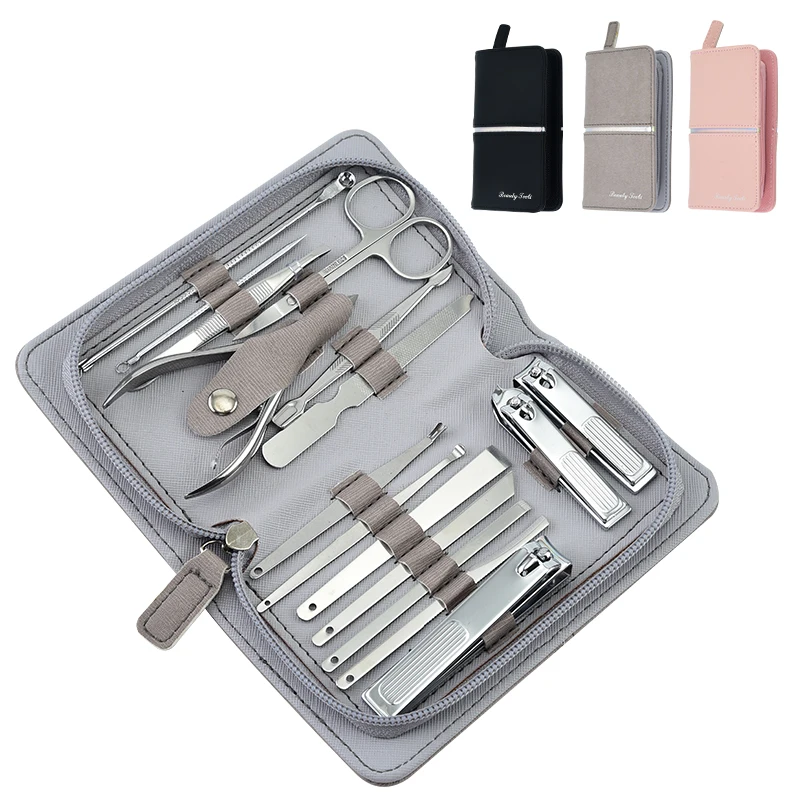 4/7/12/16 pieces manicure set Stainless Steel Nail Clipper Tools Gift Set nail tools manicure & pedicure set