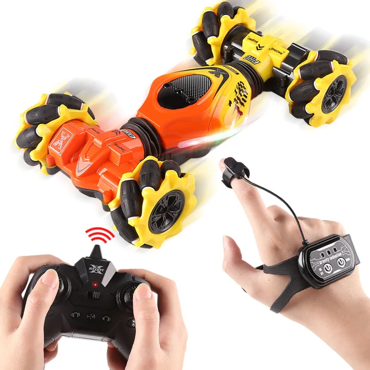 2.4G Mini Gesture Induction Remote Control Stunt Twist Deformation Car Double Sided Drift Kids Toys Climbing RC Car