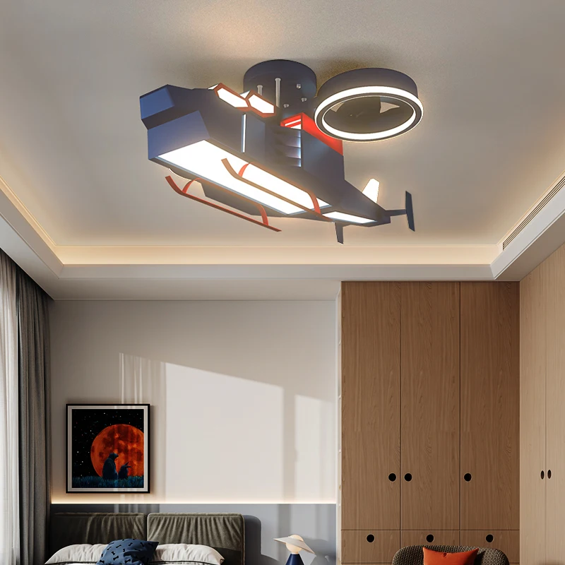 Lovely Airplane Glider Shaped Pendant Lights Hanging Lamp For Children Bedroom Plane Indoor Ceiling Lighting
