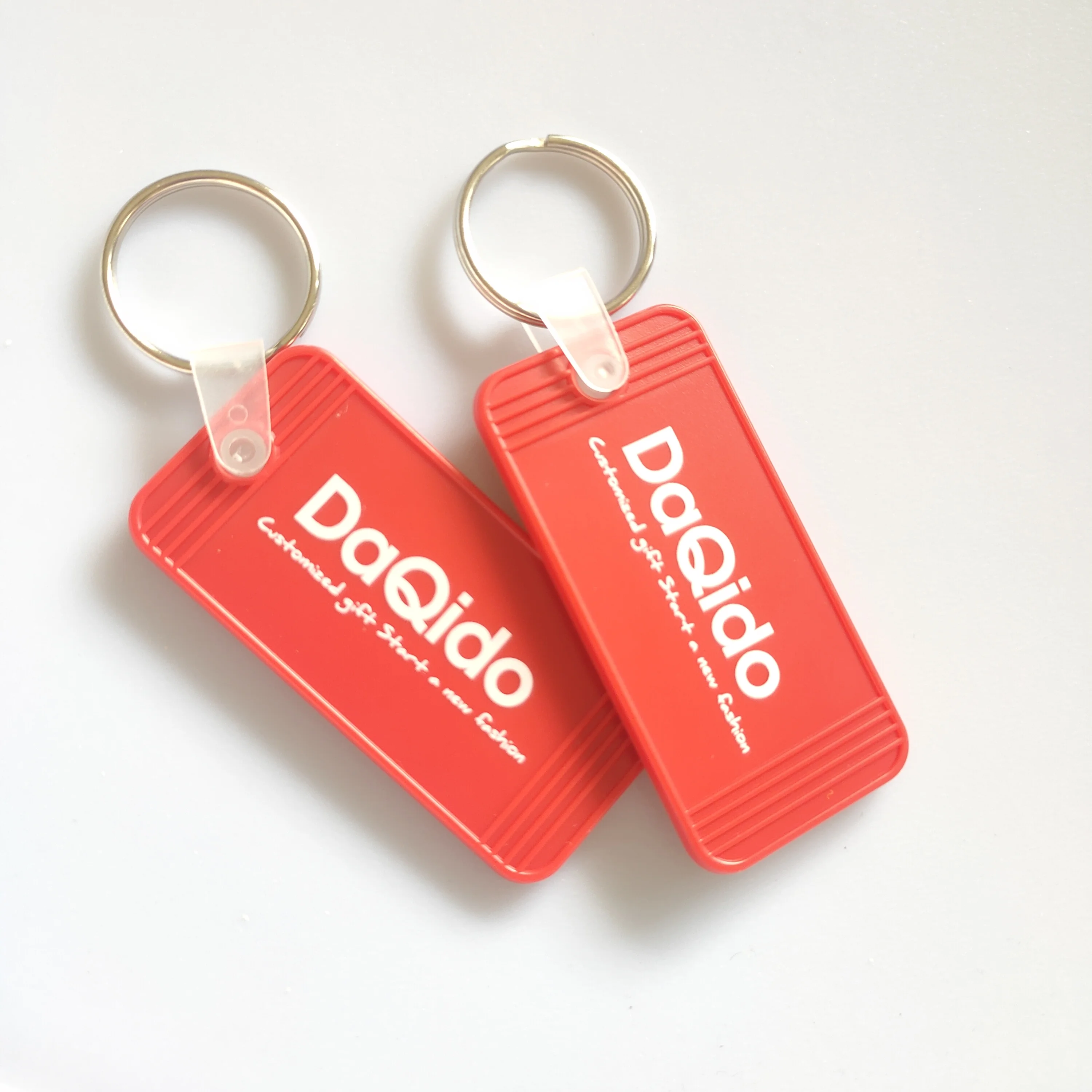 Daqido Affordable Hotel Room Number Mark Rhombus Acrylic Plastic Material Keyring Charm