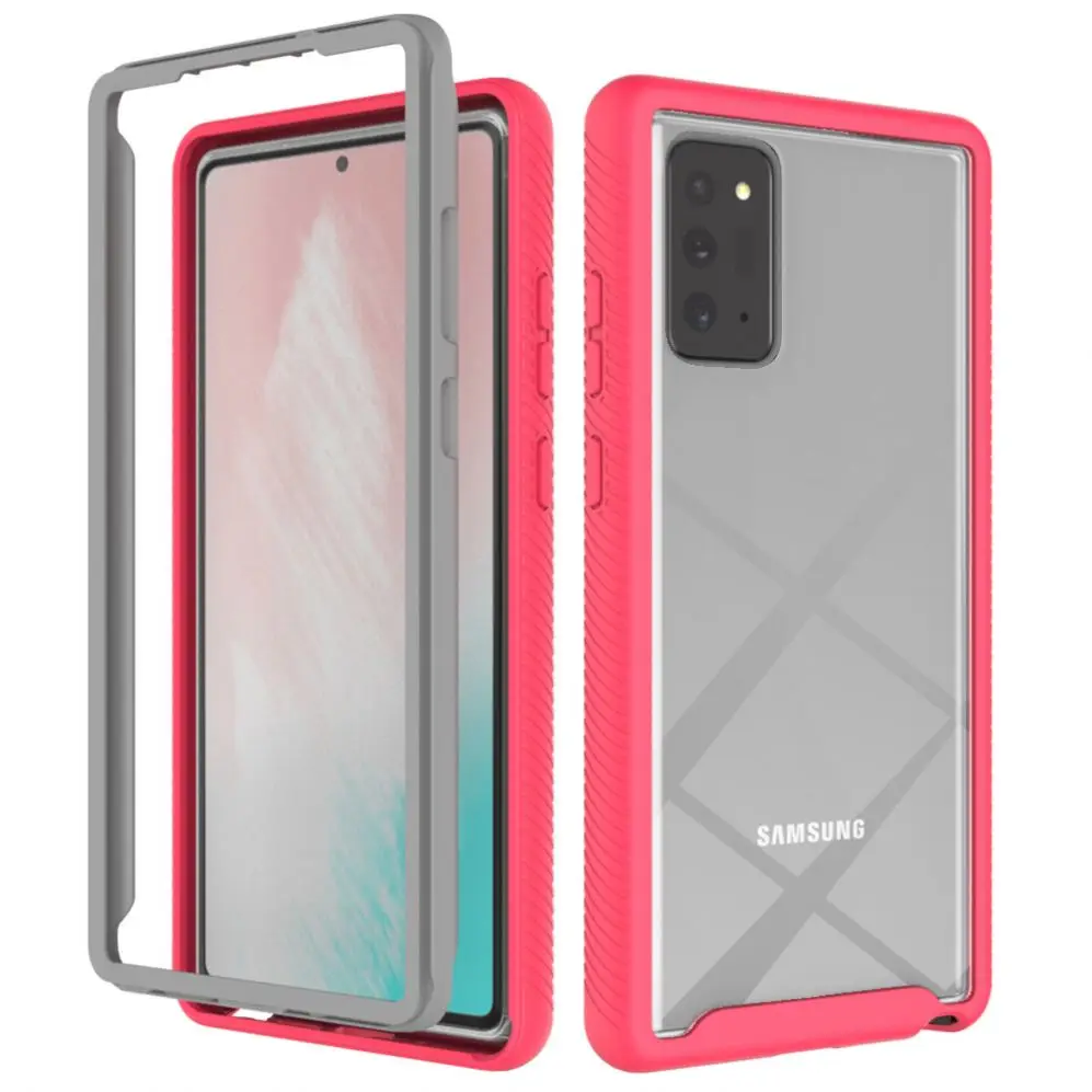 Цена по прейскуранту завода новейший гибкий 3 в 1 PC TPU бампер прозрачный акриловый чехол для мобильного телефона 360 чехол для телефона для Samsung S20