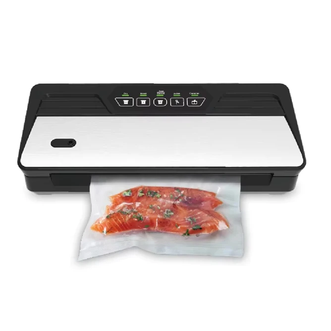 Portable Kitchen Vacuum Food Sealers Electric Vacuum Sealer With Built-in Cutter Dry And Wet Food Modes