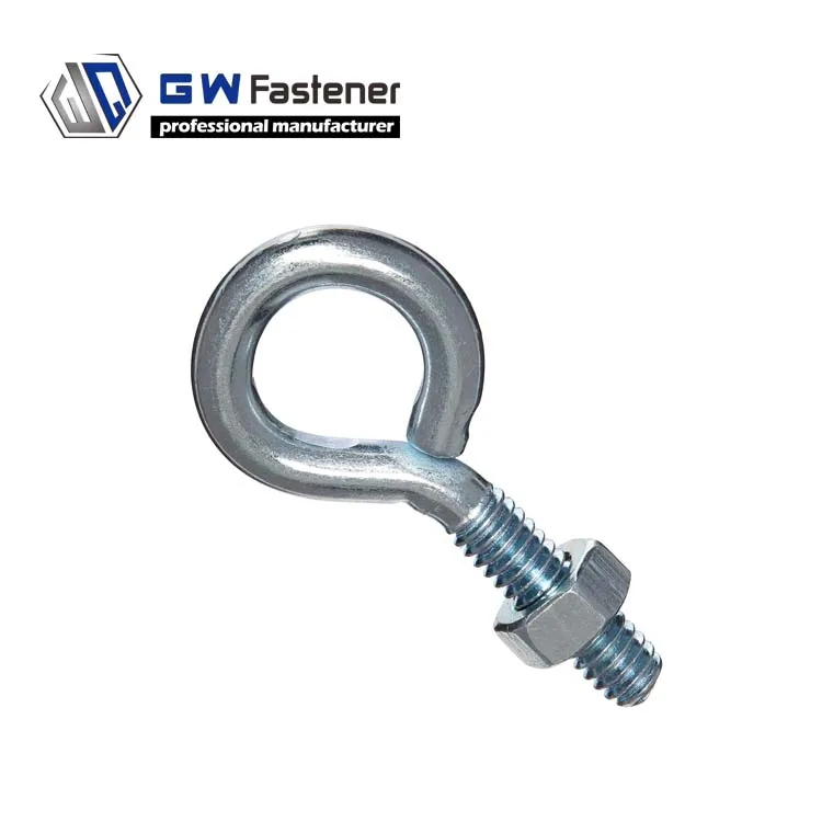 1/4, 5/16, 3/8, 7/16, 1/2 Turned Eye Bolt Bent Eye Bolt Wire Eye Bolt