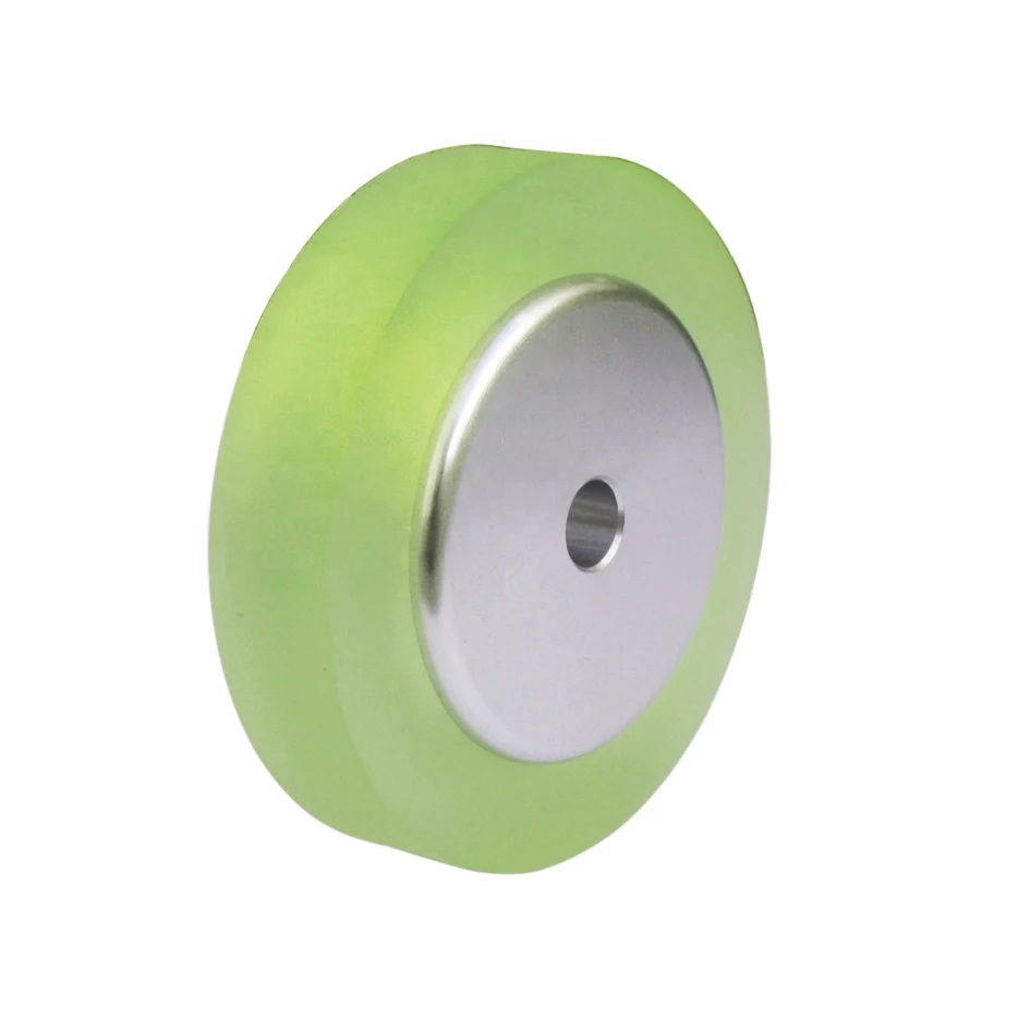 Custom high precision length measuring rotary wheel PU coating encoder wheel