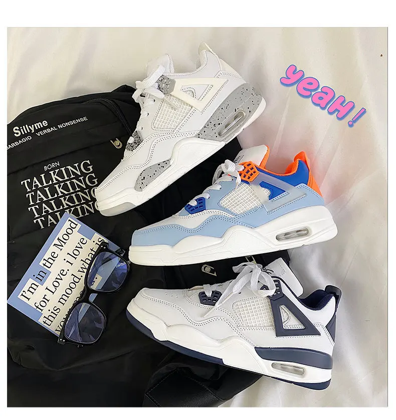 Hot Sale Designer Shoes Sneakers Custom Logo Basketball Style Shoes Couples Fashion Sport Basketball Shoes