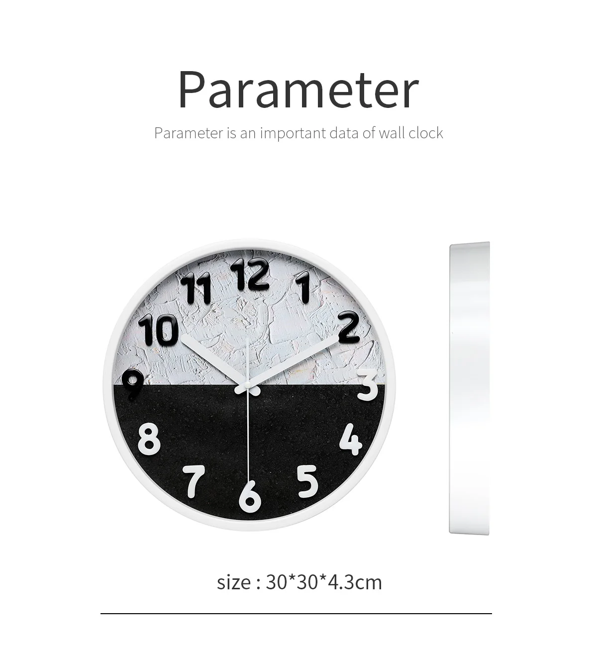 Горячие продажи новый продукт пластиковые круглые кварцевые Пользовательские настенные часы