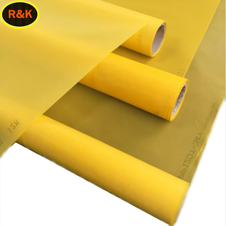 2m width nylon polyester printing screen white and yellow stock