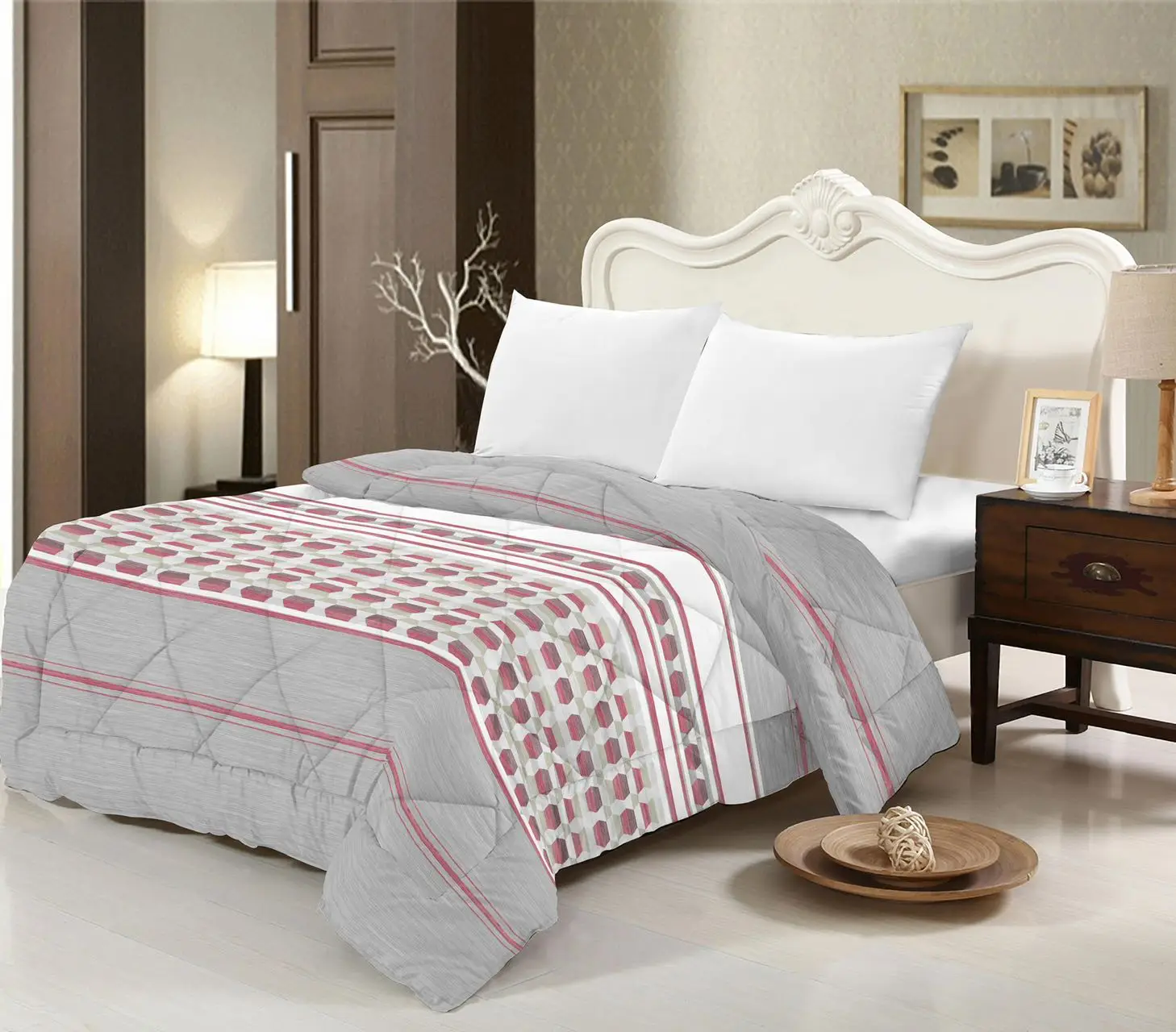 Microfiber Polyester Ultrasonic Pigment Printing Quilt Set Boutis Ultrasonic Quilt Summer Blanket Bedspread