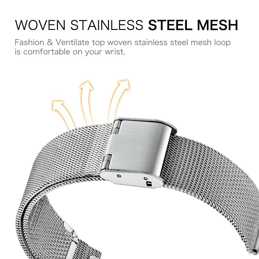 20mm Stainless Steel Watch Strap for Huami Amazfit Bip S Lite U Pro Bracelet For Amazfit GTS 3 2 2E GTS2 Mini Watchband GTR 42