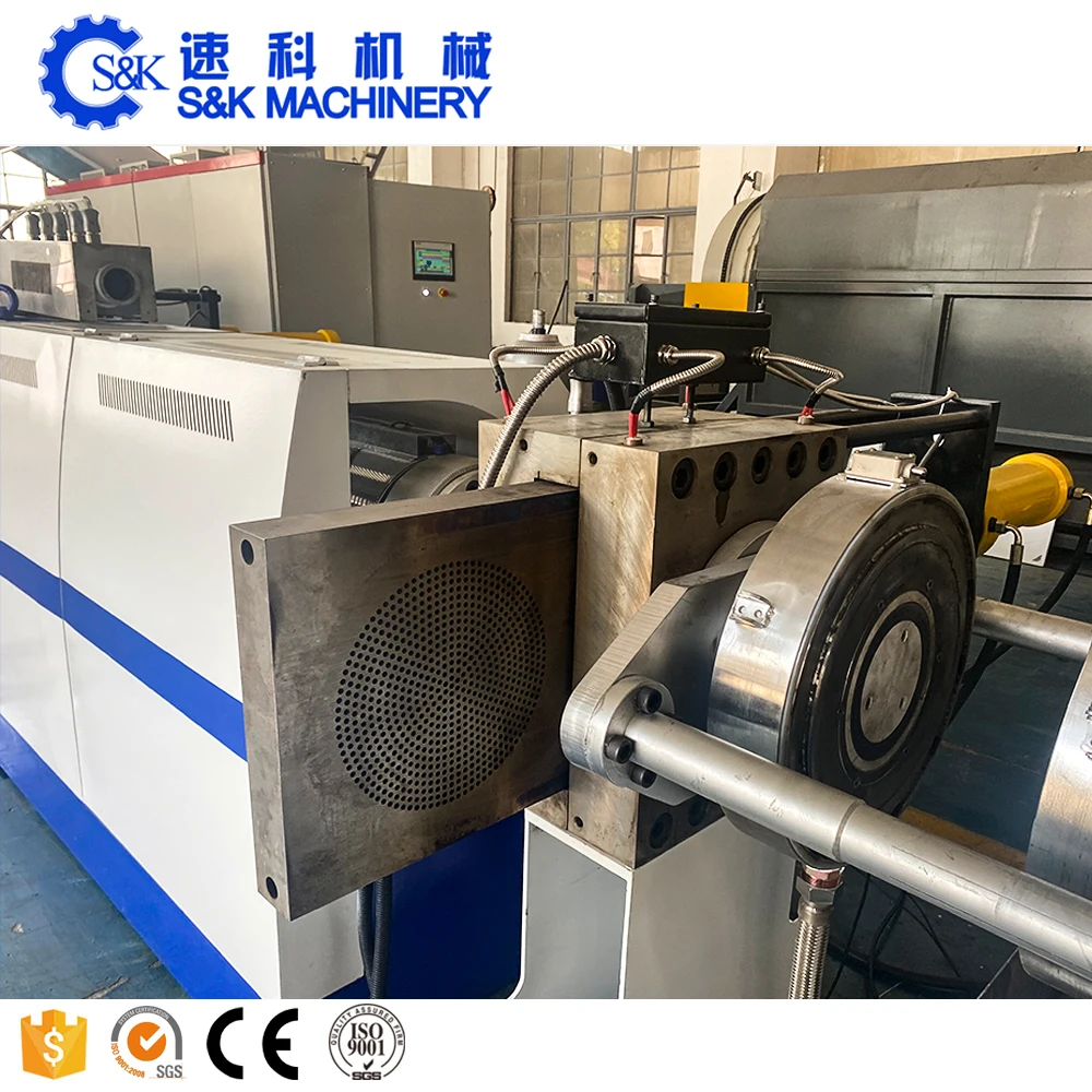 Plastic PVC/SPVC/WPC Die Face Hot Cutting Granulation Pelletizing Granulator Extrusion Production Line