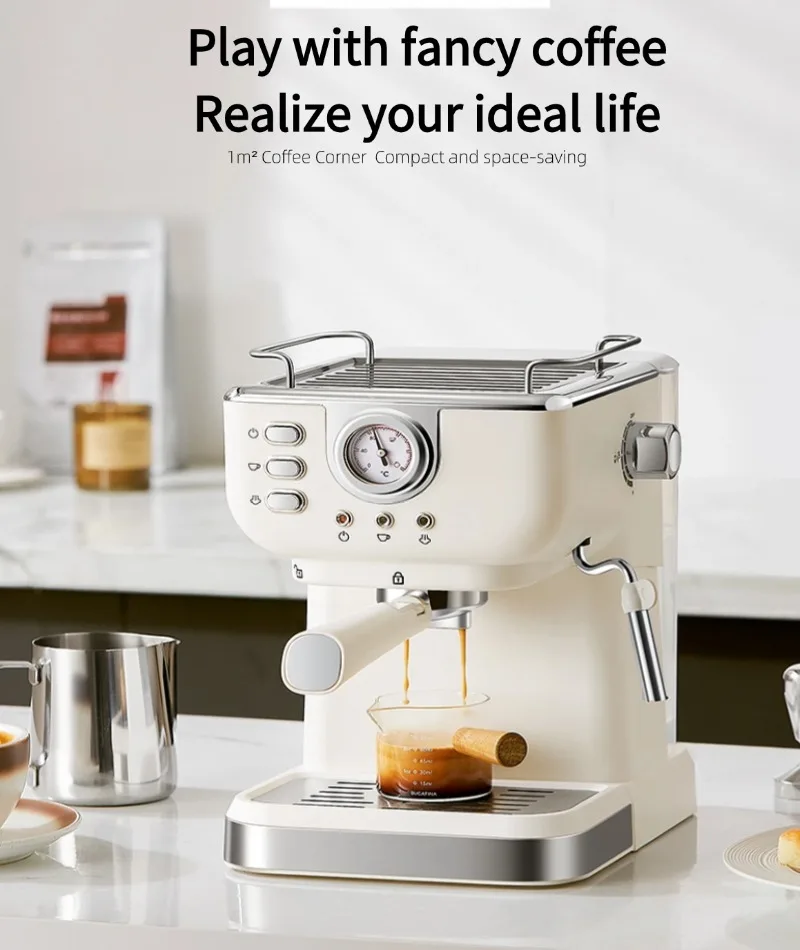 Italian High Pressure Steam Milk Foam Coffee Machine Semi Automatic for Home Office Hotel espresso machine italian