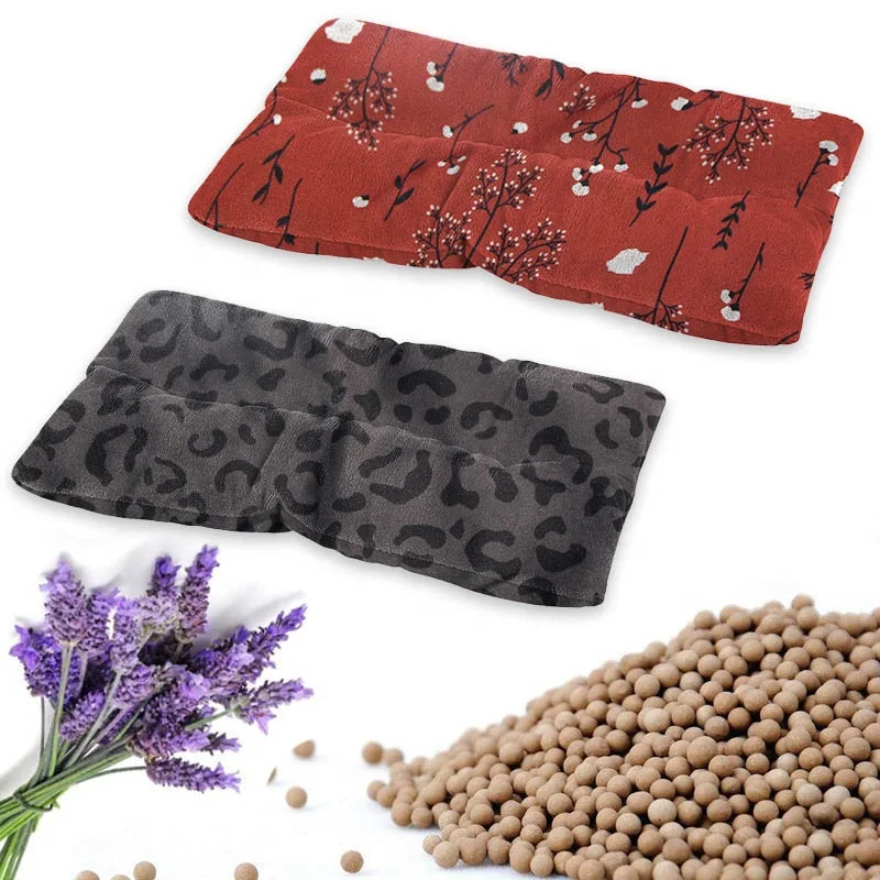custom moist wheat bags heat pack microwavable heating pad beads for back neck and shoulders pain relief